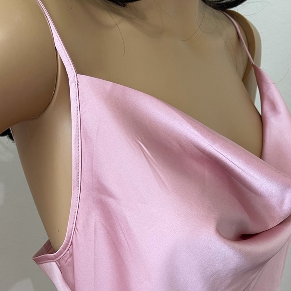 Forever 21 Cowl Neck Midi Silk Dress - Picture 8 of 12